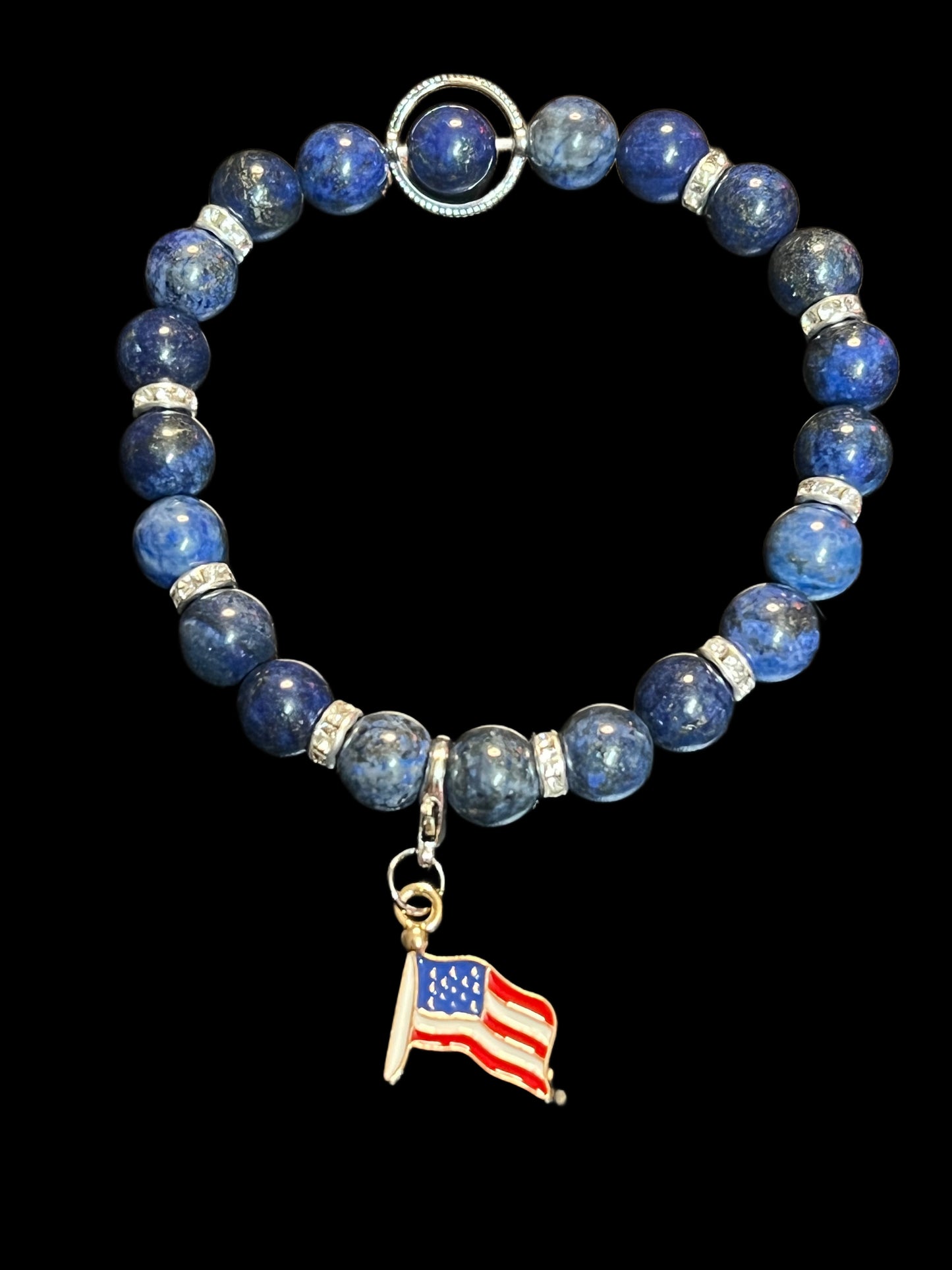 Blue friendship bracelet
