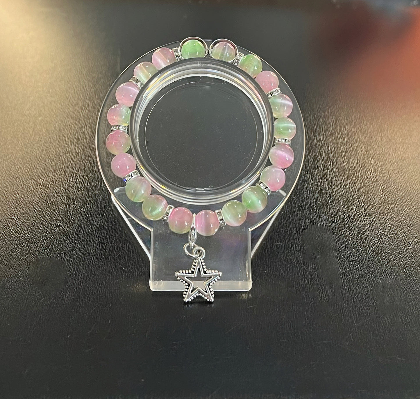 Watermelon Selenite bracelet