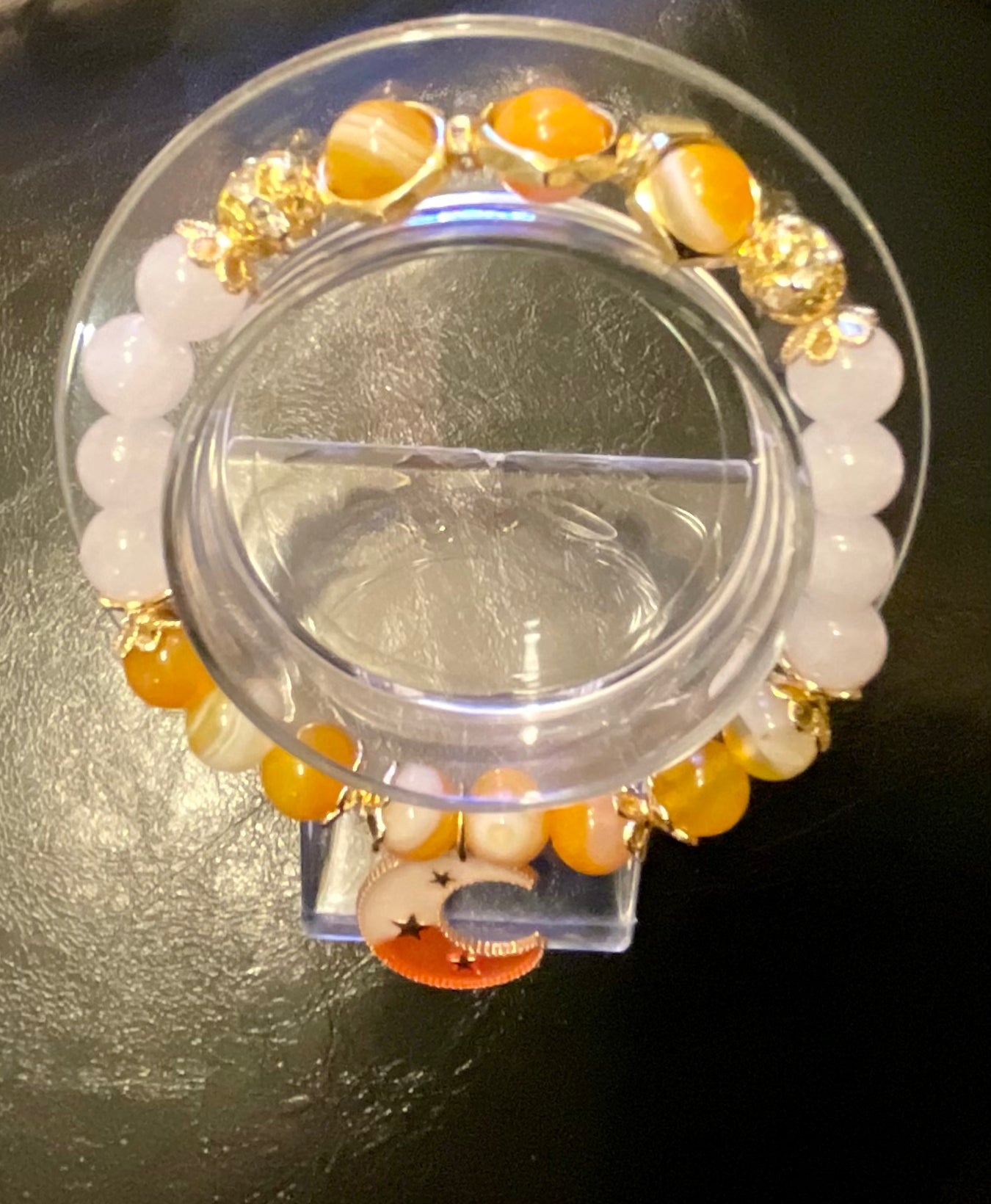 Fanta Quartz & White Jade bracelet