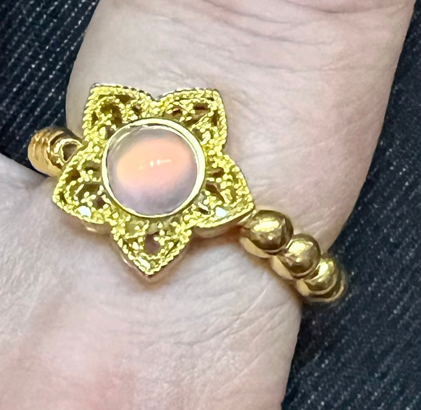 Star beaded ring