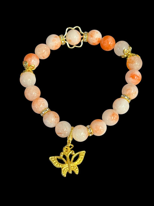 Tangerine dreams jade bracelet