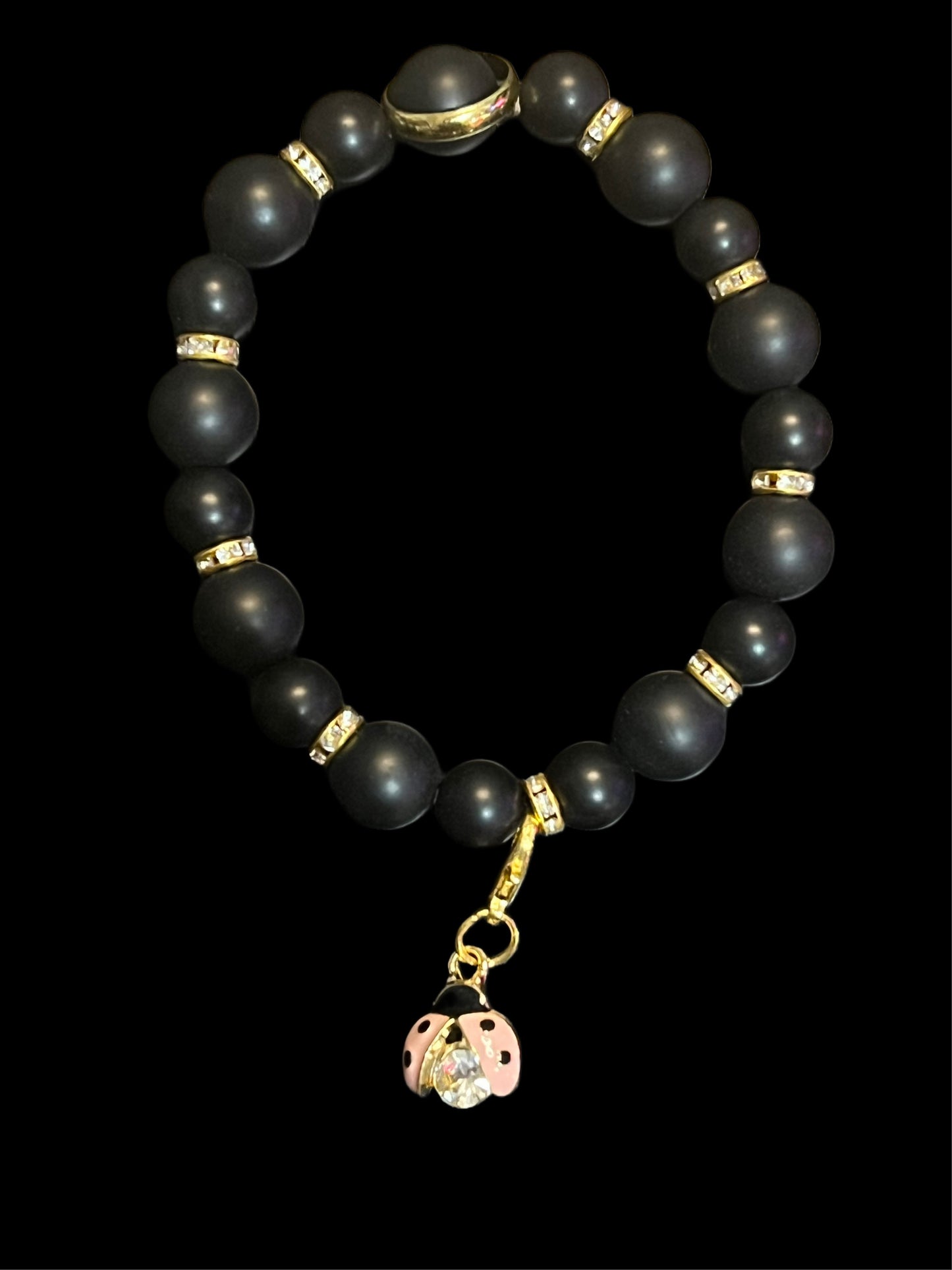 Black Matte Agate bracelet