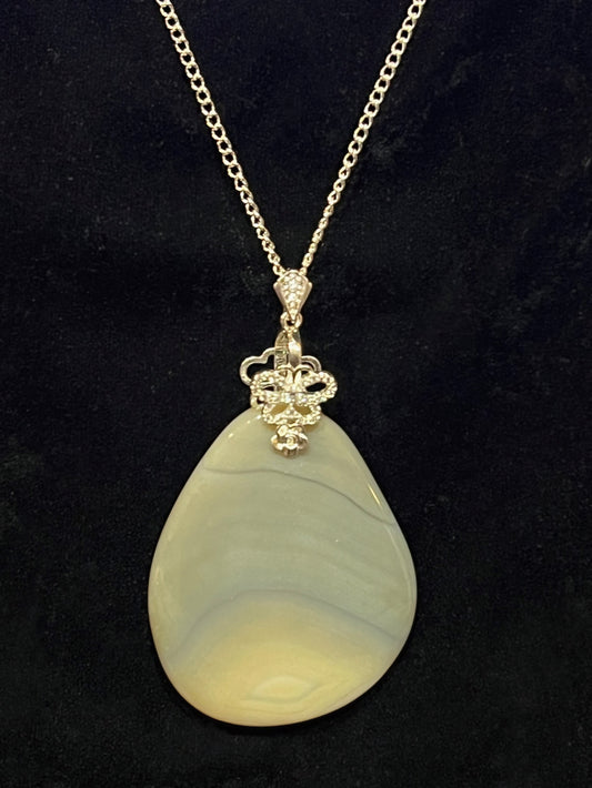 Botswana agate pendant