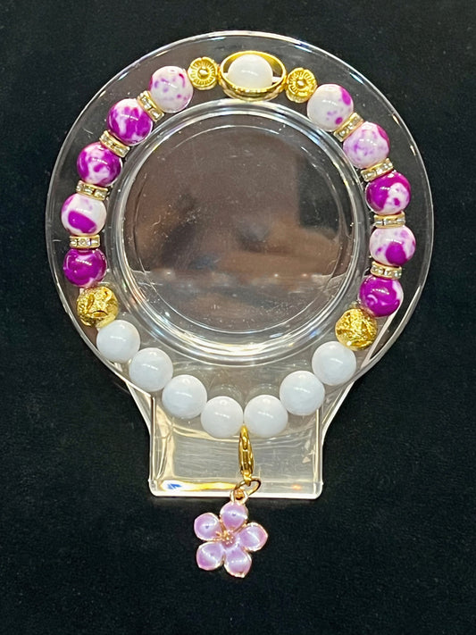 Purple Imperial Jasper bracelet