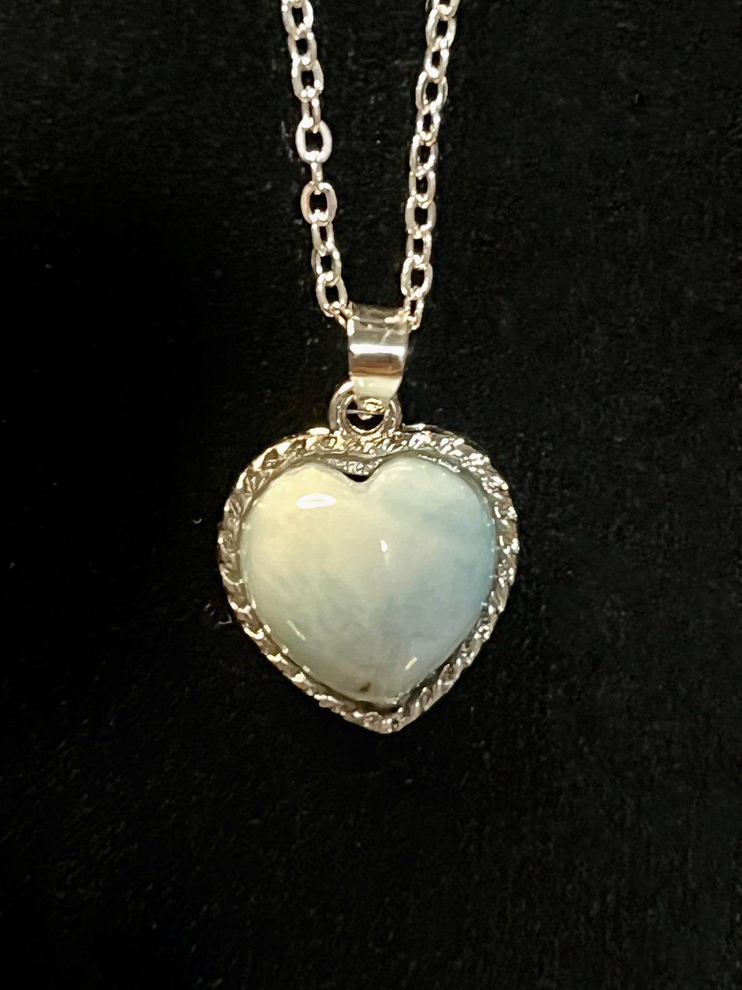 Larimar Heart Necklace 3