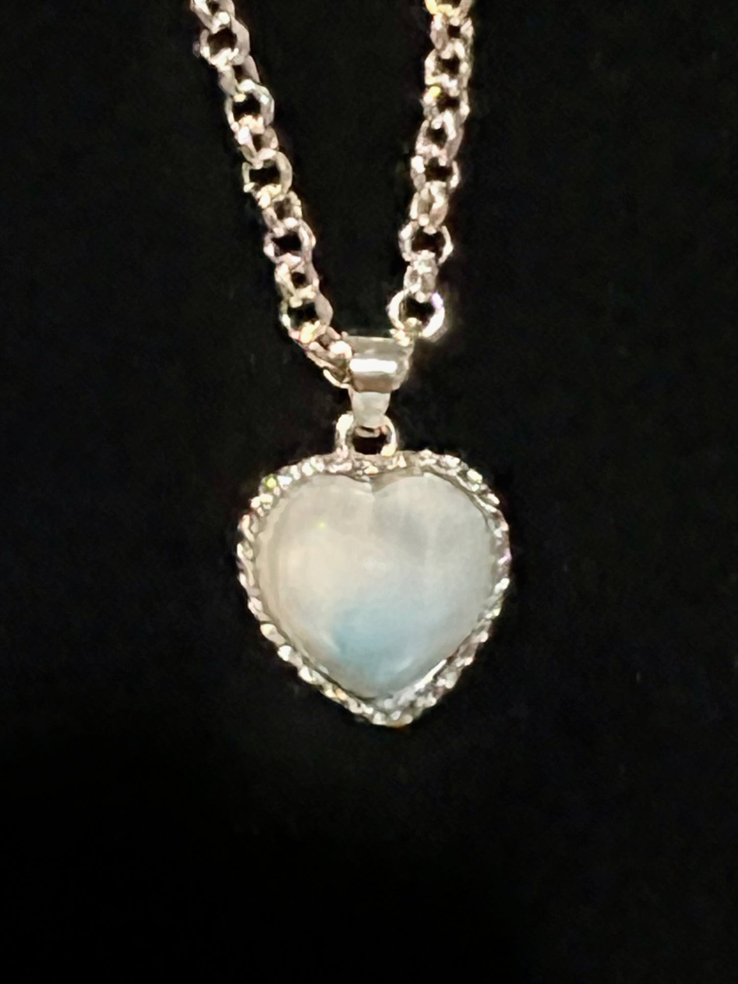 Larimar Heart Necklace 1