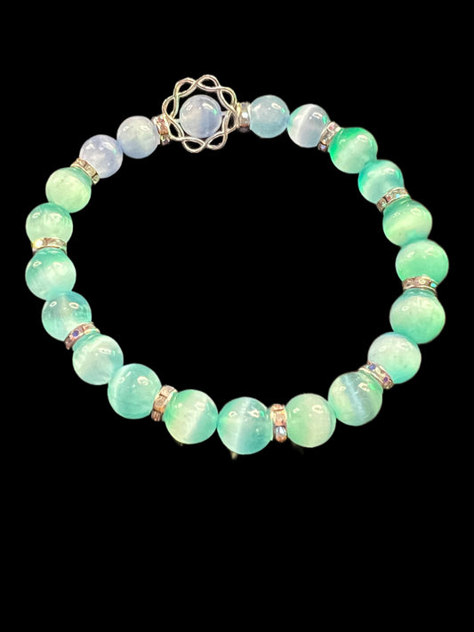 Rainbow Selenite bracelet