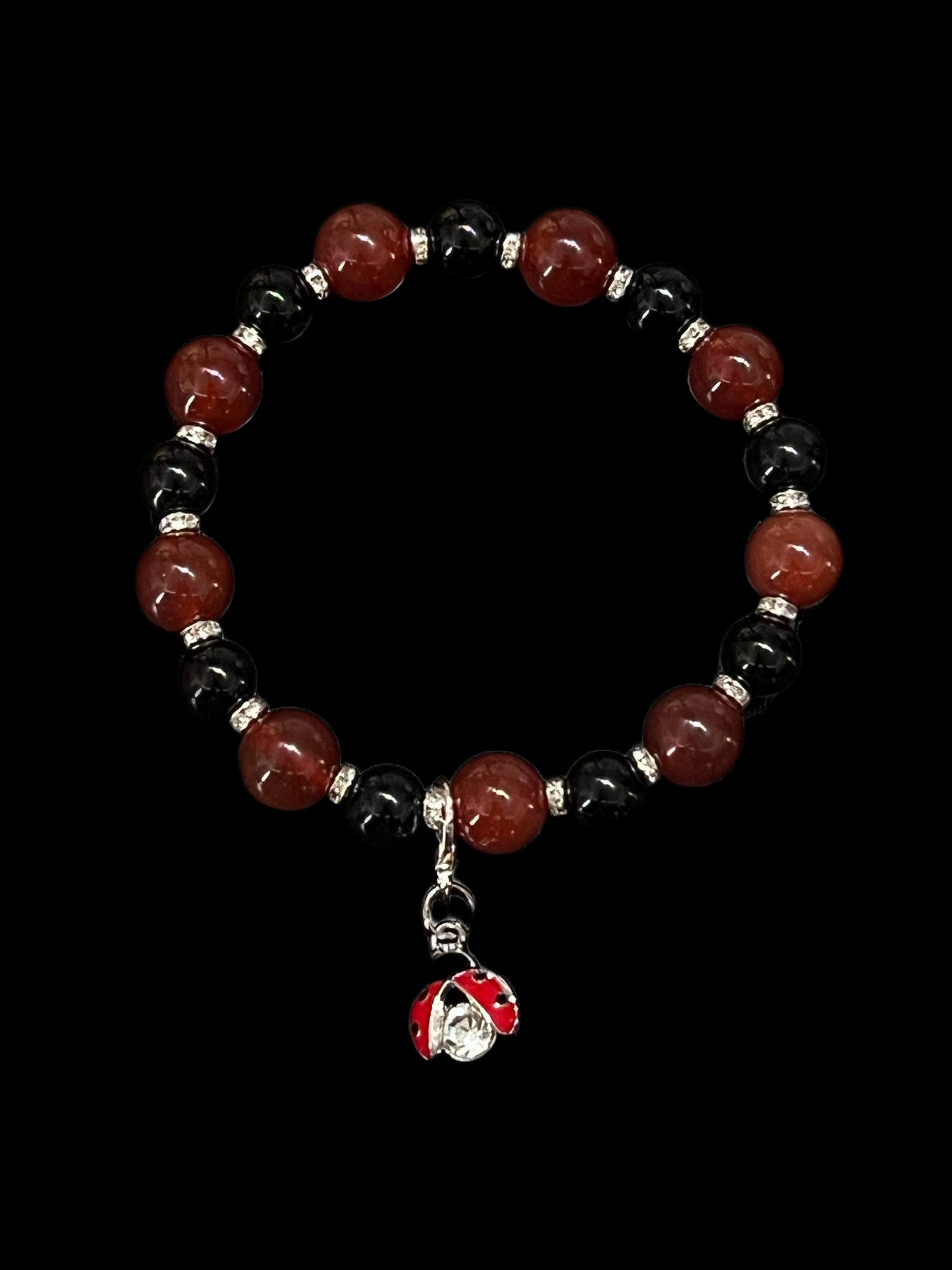 Carnelian and Black Onyx Bracelet