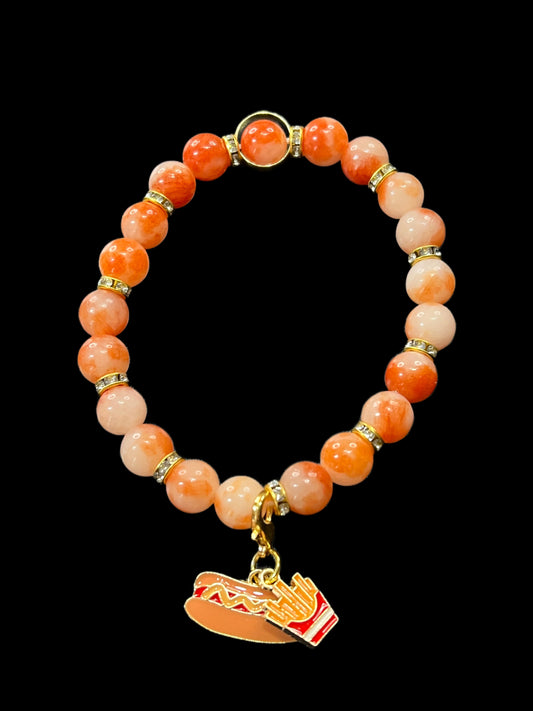 Peach Agate Bracelet