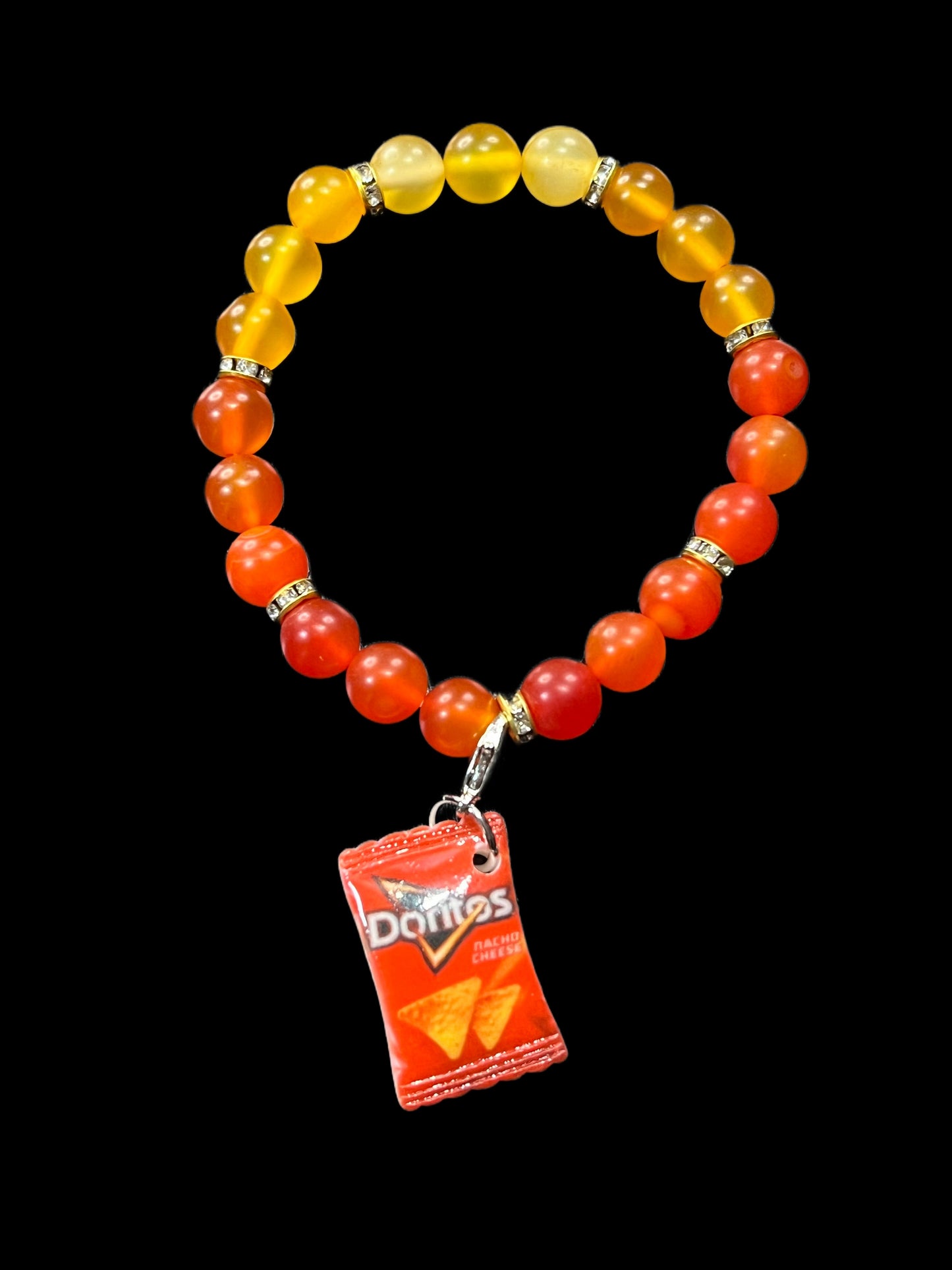 Red Matte Agate Bracelet