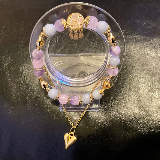Purple Morganite bracelet